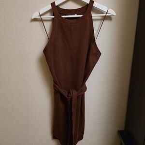 Anthropologie Annette Knit Tie Waist Tank